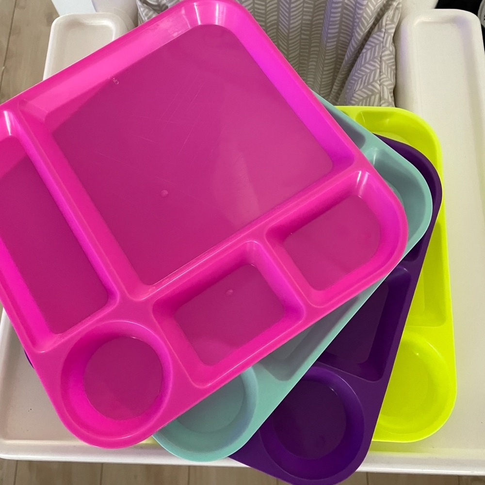 Colorful Divided Plates Set